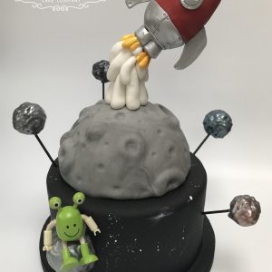 Gravity Defying Rocket cake